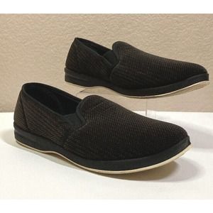 Foamtreads Brown Men's Slippers Size 10 Regal Velour Slip On House Shoes Comfort